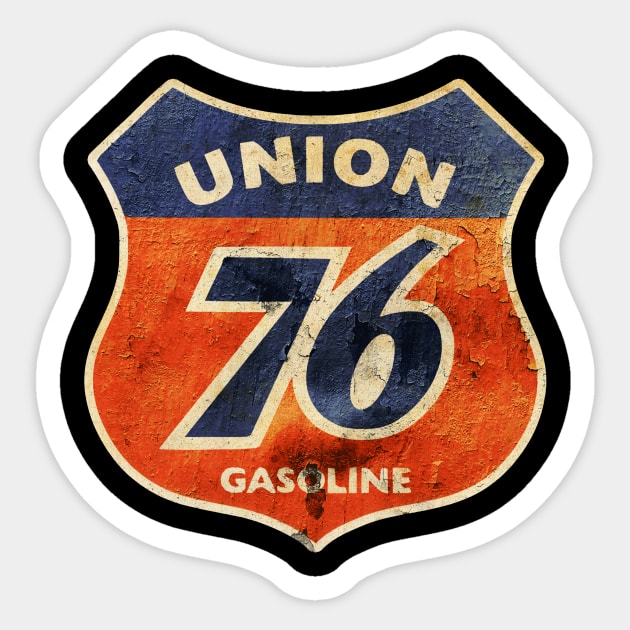 TEXTURE 76 UNION  GASOLINE Sticker by susugantung99